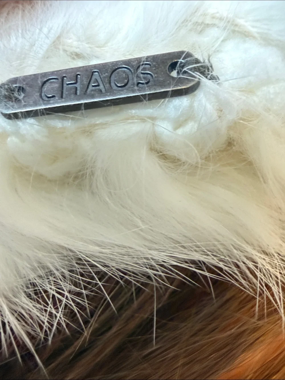 White Fur Knit Beanie